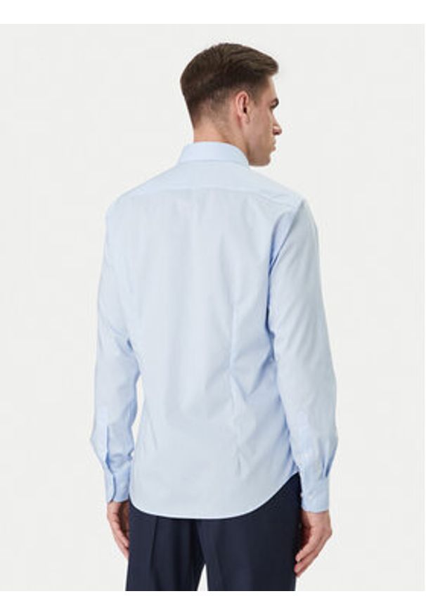 TOMMY HILFIGER - Tommy Hilfiger Koszula MW0MW43122 Błękitny Slim Fit. Kolor: niebieski. Materiał: bawełna