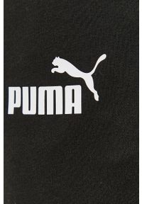 Puma Spodnie 586749 męskie kolor czarny z nadrukiem. Kolor: czarny. Materiał: dzianina. Wzór: nadruk #3