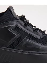 TOD'S - Czarne sneakersy ze skóry. Zapięcie: bez zapięcia. Kolor: czarny. Materiał: skóra #8
