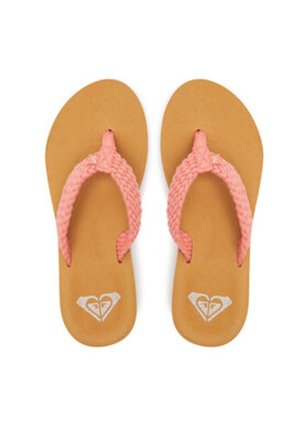 Roxy Japonki ARJL101166 Koralowy. Kolor: pomarańczowy. Materiał: materiał