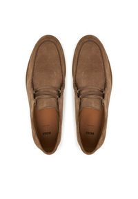 BOSS Półbuty Sienne 50548119 Beżowy. Kolor: beżowy. Materiał: skóra, zamsz #4