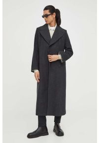 TIGER OF SWEDEN - Tiger Of Sweden sweter wełniany męski kolor beżowy lekki. Kolor: beżowy. Materiał: wełna. Długość rękawa: długi rękaw. Długość: krótkie #2