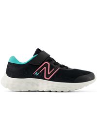 Buty dziecięce New Balance PA520RB8 – czarne. Kolor: czarny. Materiał: guma, syntetyk, materiał. Szerokość cholewki: normalna. Sport: bieganie #1