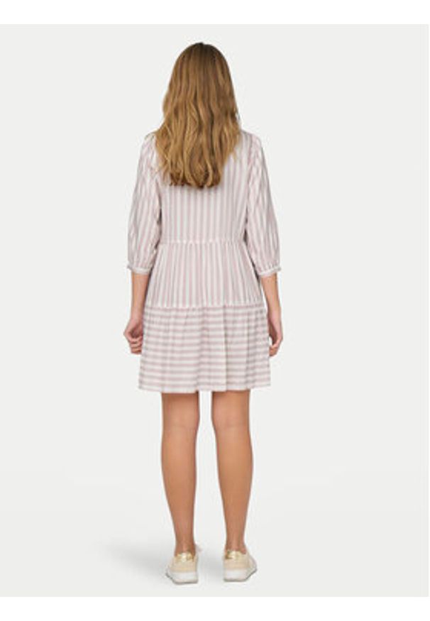 only - ONLY Sukienka letnia Kaya 15220521 Różowy Regular Fit. Kolor: różowy. Materiał: wiskoza. Sezon: lato