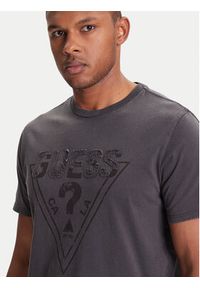 Guess T-Shirt 176639 Czarny Classic Fit. Kolor: szary. Materiał: bawełna #5