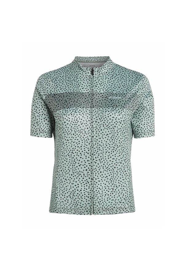 Damska koszulka kolarska z krótkim rękawem Protest Prtnavarro. Kolor: zielony. Długość rękawa: krótki rękaw. Długość: krótkie. Sport: kolarstwo