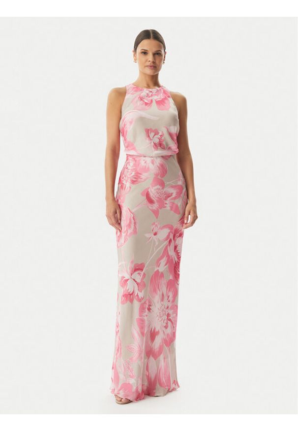 Rinascimento Sukienka wieczorowa CFC0127962003 Różowy jasny Regular Fit. Kolor: różowy. Materiał: syntetyk. Styl: wizytowy