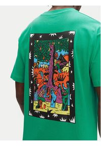Volcom T-Shirt Bob Moleema A4312554 Zielony Loose Fit. Kolor: zielony. Materiał: bawełna #5