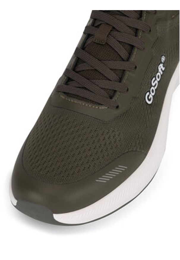 Go Soft Sneakersy MP-12A Khaki. Kolor: brązowy. Materiał: materiał