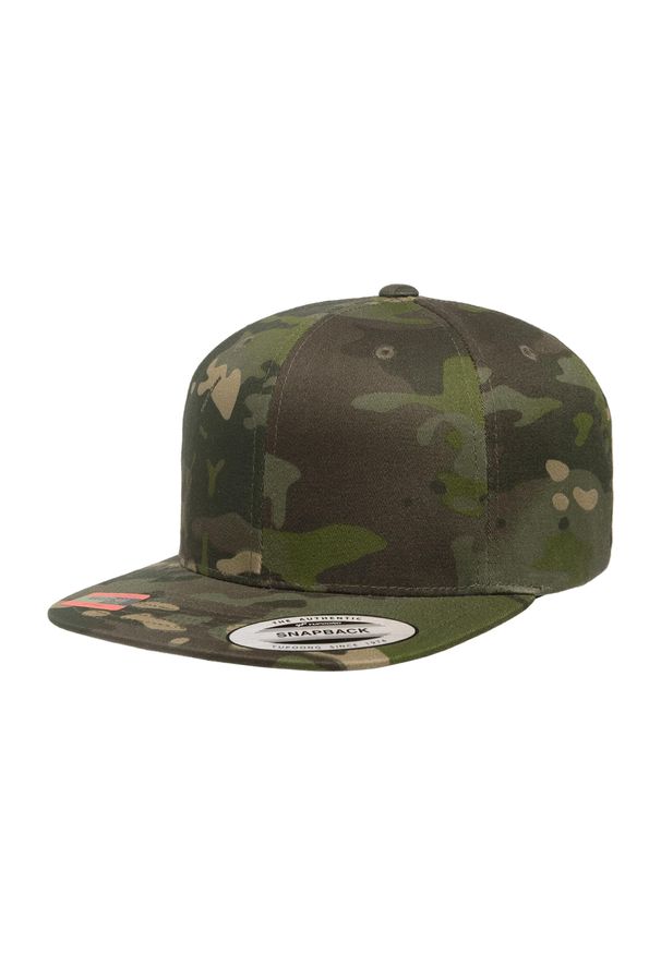 FLEXFIT - YP Classics Camo Snapback Cap. Kolor: brązowy, zielony, wielokolorowy