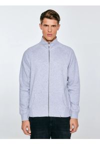 Big-Star - Bluza męska rozpinana szara Madorol 901. Kolor: szary. Wzór: gładki #1