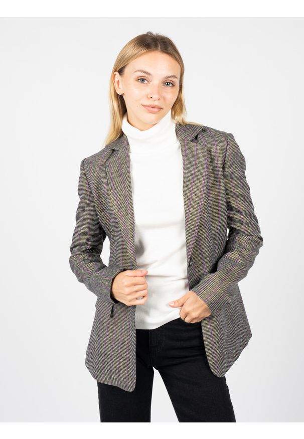 Silvian Heach Marynarka "Coreg" | CVA22129GC | Coreg | Kobieta | Szary. Kolor: szary. Materiał: wiskoza, elastan, poliester. Wzór: aplikacja