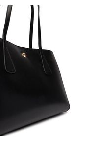 Calvin Klein Torebka Ck Snap Large Tote LV04F3502G Czarny. Kolor: czarny. Materiał: skórzane #4