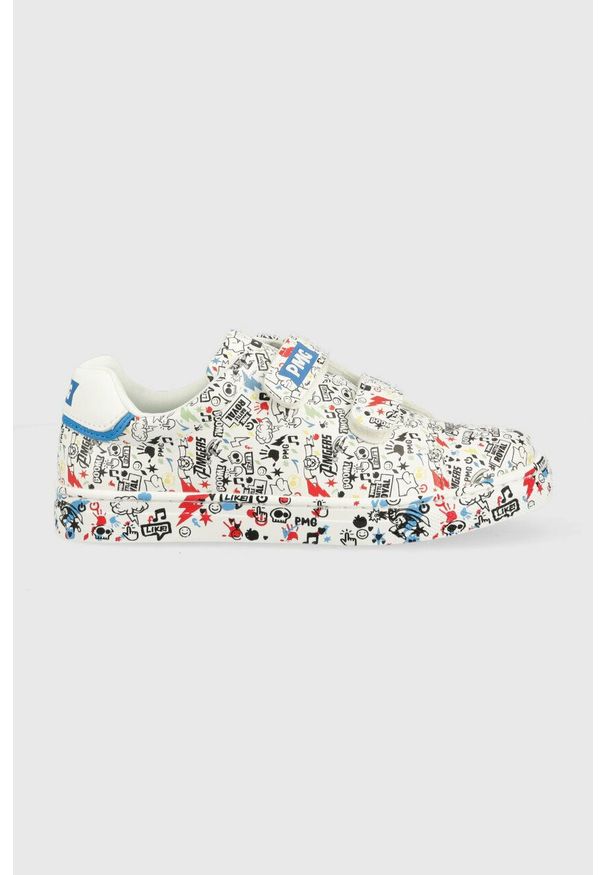 Primigi sneakersy dziecięce. Nosek buta: okrągły. Zapięcie: rzepy. Materiał: skóra, guma
