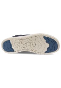 Granatowe Półbuty Jeep Stylowe Wsuwane Obuwie Męskie. Okazja: na co dzień, na spacer. Zapięcie: bez zapięcia. Kolor: niebieski. Materiał: guma, jeans. Sezon: lato. Styl: elegancki #5