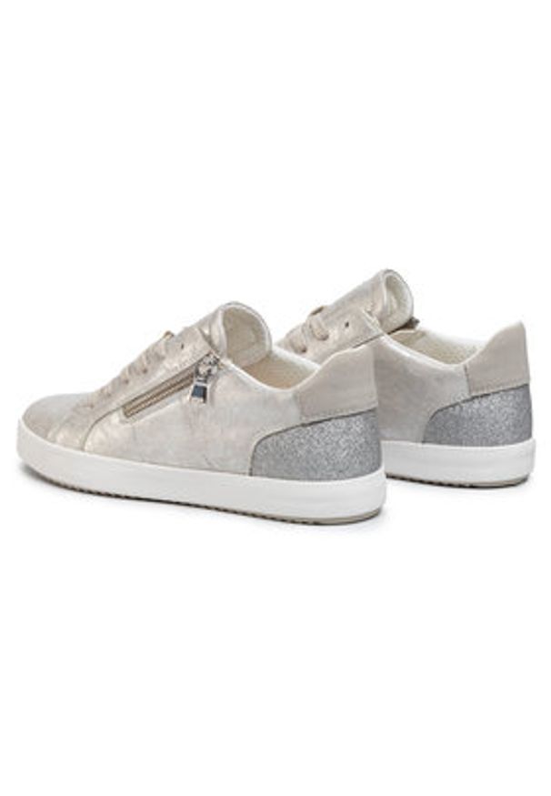 Geox Sneakersy D Blomiee A D026HA 0PVEW C1007 Srebrny. Kolor: srebrny. Materiał: skóra