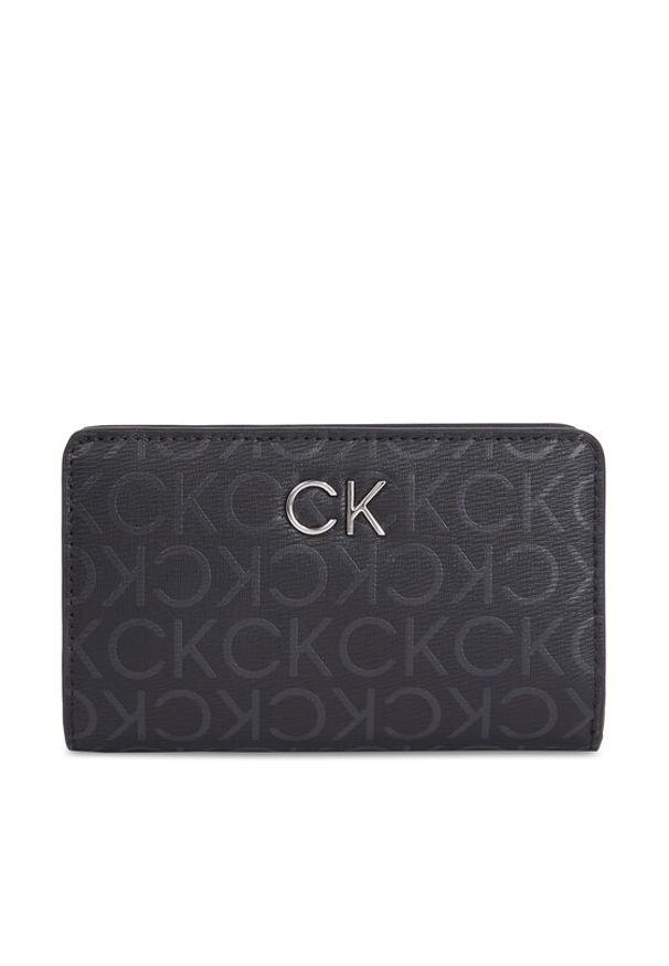 Calvin Klein Duży Portfel Damski Ck Daily Bifold Wallet_Epi Mono K60K611918 Czarny. Kolor: czarny. Materiał: skóra