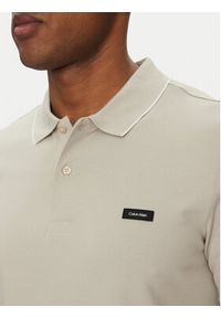 Calvin Klein Polo K10K112751 Szary Regular Fit. Typ kołnierza: polo. Kolor: szary. Materiał: bawełna #5