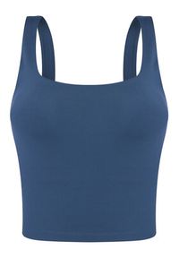 GIRLFRIEND COLLECTIVE - Girlfriend Collective Top Tommy 1045 Granatowy Slim Fit. Kolor: niebieski. Materiał: syntetyk