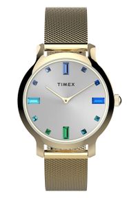 Timex Zegarek damski kolor srebrny. Kolor: srebrny. Materiał: materiał #1