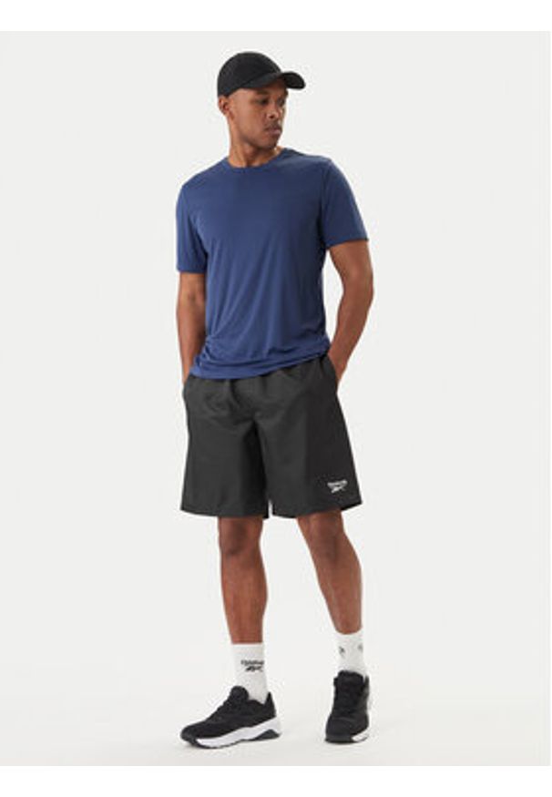 Reebok Szorty sportowe Brennan RK25563CCM Czarny Regular Fit. Kolor: czarny. Materiał: syntetyk. Styl: sportowy