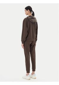 EA7 Emporio Armani Dres 7W000117 AF13135 U6139 Brązowy Regular Fit. Kolor: brązowy. Materiał: bawełna