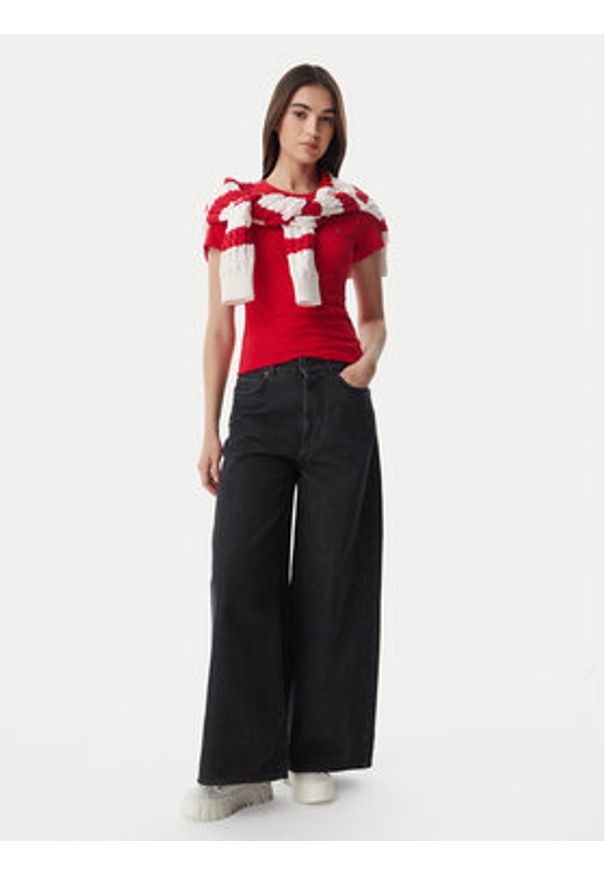 Tommy Jeans Komplet t-shirtów DW0DW21366 Kolorowy Slim Fit. Materiał: bawełna. Wzór: kolorowy