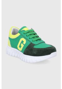 Guess buty kolor zielony. Zapięcie: sznurówki. Kolor: zielony. Materiał: guma #4