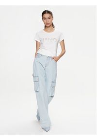Liu Jo T-Shirt Ecs T-Shirt Basica M VA4216 JS923 Biały Regular Fit. Kolor: biały. Materiał: bawełna #4