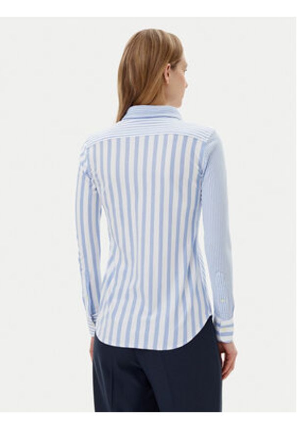 Polo Ralph Lauren Koszula 211965102002 Niebieski Slim Fit. Typ kołnierza: polo. Kolor: niebieski. Materiał: bawełna