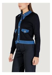 Morgan Kardigan 251-MNAKI Czarny Regular Fit. Kolor: czarny. Materiał: bawełna #3