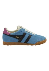 Buty do chodzenia damskie Gola Elan. Kolor: czarny, różowy, niebieski, wielokolorowy. Materiał: zamsz, materiał. Szerokość cholewki: normalna. Sport: turystyka piesza