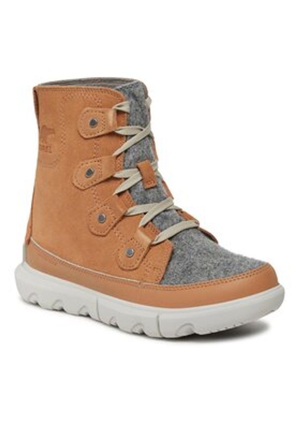 sorel - Sorel Śniegowce Explorer Next™ Joan Wp NL5069-253 Brązowy. Kolor: brązowy. Materiał: skóra, zamsz