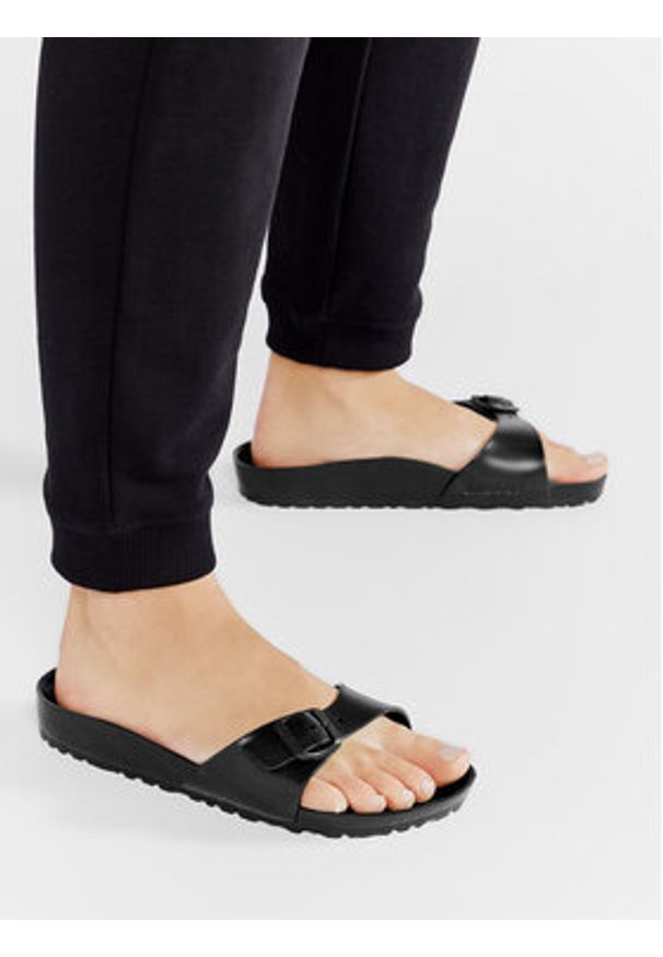 Birkenstock Klapki Madrit EVA 0128163 Czarny. Kolor: czarny