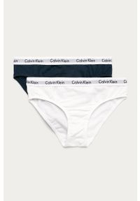 Calvin Klein Underwear - Figi dziecięce (2-pack). Kolor: wielokolorowy. Materiał: bawełna, materiał, dzianina, poliamid, elastan, poliester. Wzór: nadruk, gładki #1