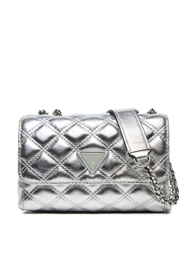 Guess Torebka Giully (QV) Mini-Bags HWQV87 48740 Srebrny. Kolor: srebrny. Materiał: skórzane