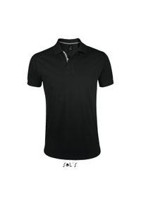 SOL'S - Polo Sol's Portland. Typ kołnierza: polo. Kolor: czarny. Styl: młodzieżowy #1