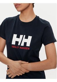 Helly Hansen T-Shirt W Hh Logo T-Shirt 2.0 34465 Granatowy Regular Fit. Kolor: niebieski. Materiał: bawełna