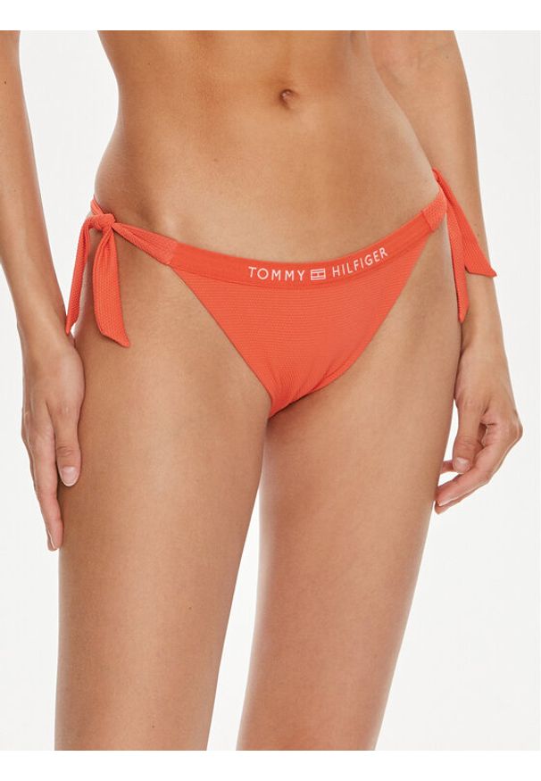 TOMMY HILFIGER - Tommy Hilfiger Dół od bikini UW0UW05260 Czerwony. Kolor: czerwony. Materiał: syntetyk