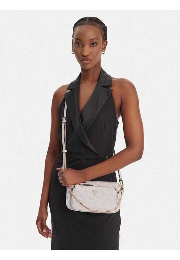 Guess Torebka Noelle II Mini HWBG96 72710 Kremowy. Kolor: kremowy. Materiał: skórzane