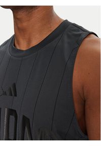 Adidas - adidas Tank top Seasonal Essentials US Sport JD8104 Szary Regular Fit. Kolor: szary. Materiał: syntetyk. Styl: sportowy