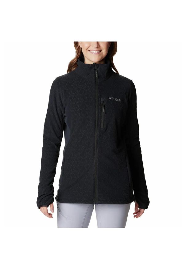 columbia - Bluza Turystyczna Rozpinana Damska Columbia Titan Pass 3.0 Full Zip Fleece. Kolor: czarny. Sport: turystyka piesza