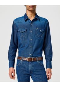 Wrangler - MĘSKI PASEK KLAMRA WRANGLER EASY BELT EMBOSSED 112358333. Wzór: paski. Styl: klasyczny