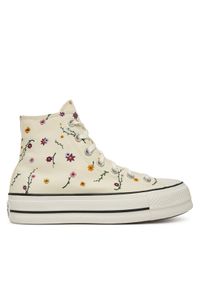 Converse Trampki Chuck Taylor All Star Lift A15536C Écru. Kolor: kremowy. Materiał: materiał #1