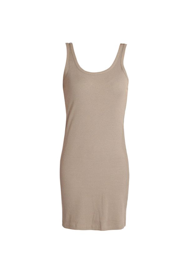 WE THE PEOPLE - Sukienka Midi Romina Beige - Elegancja z Miękkiej Bawełny. Kolor: beżowy. Materiał: bawełna. Typ sukienki: sportowe. Styl: sportowy, elegancki. Długość: midi