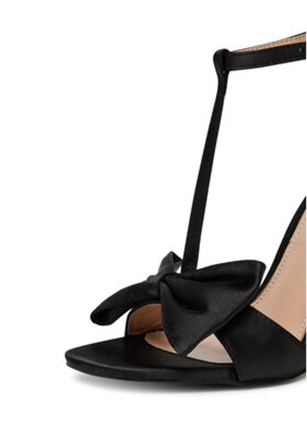 DeeZee Sandały LB03-12A Czarny. Kolor: czarny. Materiał: materiał