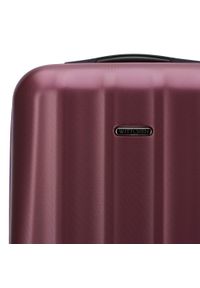 Wittchen - Duża walizka z polikarbonu fakturowana bordowa. Kolor: czerwony. Materiał: guma. Styl: klasyczny #8