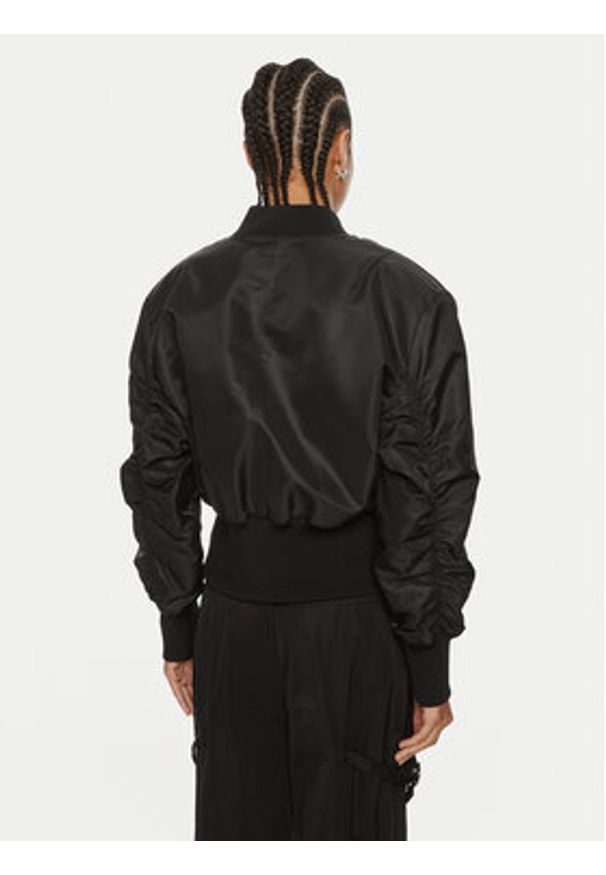 Hugo Kurtka bomber Falynn-1 50517107 Czarny Relaxed Fit. Kolor: czarny. Materiał: syntetyk