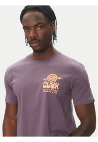 Quiksilver T-Shirt EQYZT08053 Fioletowy Regular Fit. Kolor: fioletowy. Materiał: bawełna #2