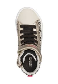 Geox sneakersy dziecięce kolor beżowy. Nosek buta: okrągły. Zapięcie: rzepy. Kolor: beżowy. Materiał: guma #5